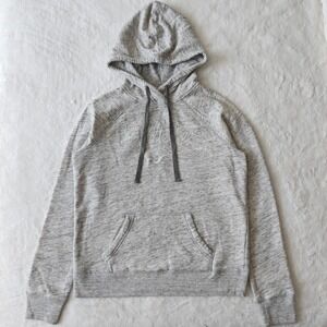Hollister Women's Hoodie Sweatshirt Pull Over Sweater Gray Embroidered Logo 2010